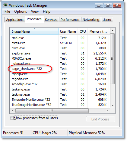 32-bit Program Running on Vista 64-bit