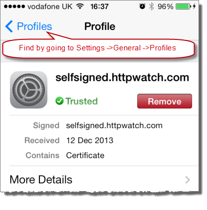 Five Tips for Using Self Signed SSL Certificates with iOS HttpWatch