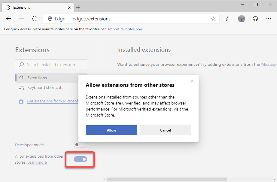 How to Install Google Chrome Extensions for Microsoft Edge